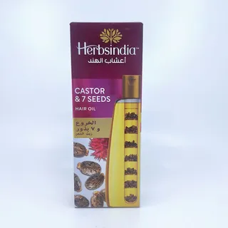 HERBSINDIA HAIR OIL CASTOR & 7 SEEDS 280ML