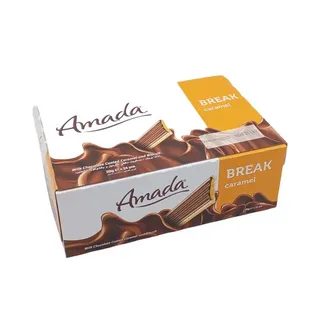 AMADA CHOCOLATE COATED CARAMEL & BISCUIT 20GX24