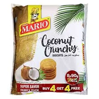 MARIO BISCUIT COCONUT CRUNCHY SPECIAL OFFER 90GX8