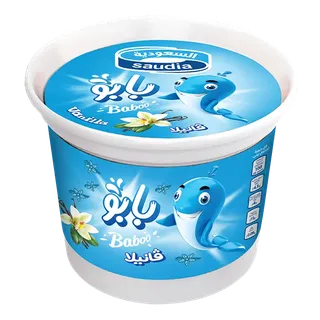 SAUDIA ICE CREAM VANILLA BABOO CUP 120ML