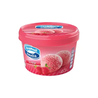 SAUDIA ICE CREAM STRAWBERRY 500ML