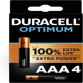 DURACELL OPTIMUM BATTERIES PROMO AAA 4S