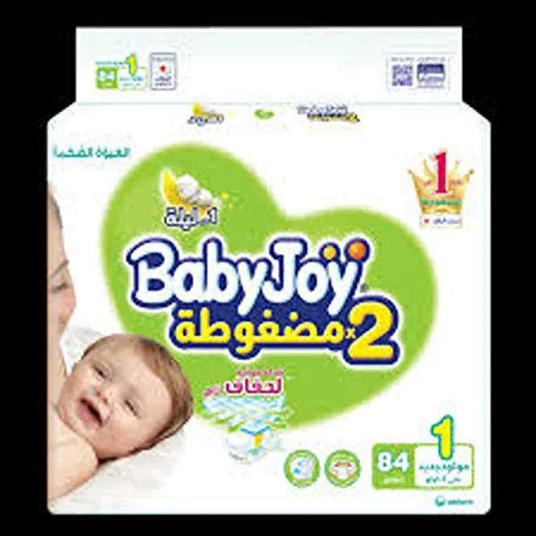 بيبي جوي حفاضات مولود جديد 4كجم 84حبة