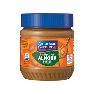 AMERICAN GARDEN ALMOND BUTTER CRUNCHY 12 OZ