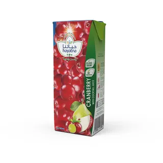HAYATNA عصير كرانبيري بدون سكر 180ML
