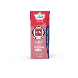 HAYATNA حليب UHT فراولة 180ML