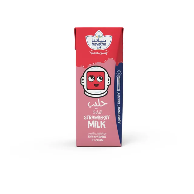 HAYATNA حليب UHT فراولة 180ML