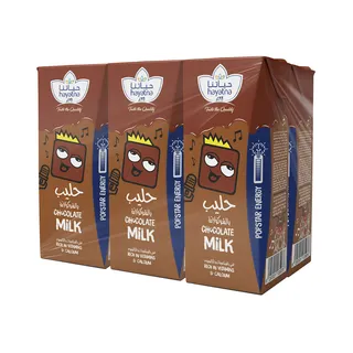 HAYATNA حليب UHT شوكولاتة 180MLX6