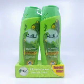 DABUR VATIKA SHAMPOO HAIR FALL CONTROL PROMO 400MLX2