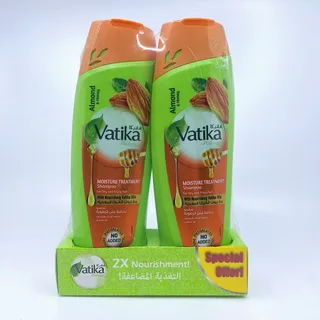 DABUR VATIKA SHAMPOO MOISTURE TREATMENT PROMO 400MLX2