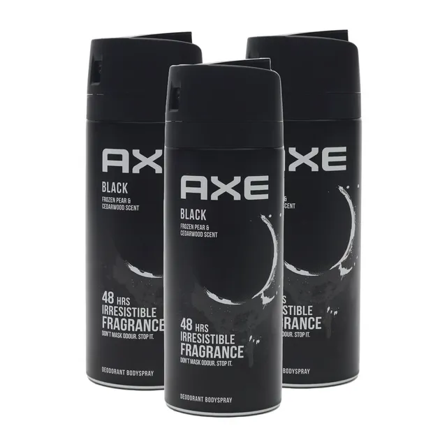 AXE DEO SPRAY BLACK PROMO B2G1 150MLX2+1