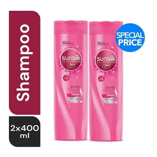 SUNSILK SHAMPOO SHINE & STRENGHT PROMO 25% OFF 400MLX2