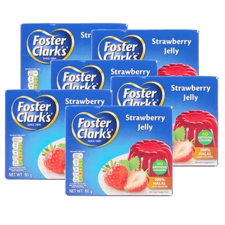 FOSTER CLARKS JELLY DESSERT ASSORTED SPECIAL OFFER 80GX6