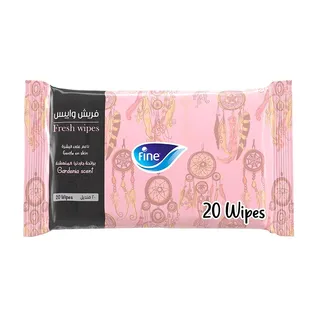 FINE FRESH WIPES GARDENIA SCENT 20S