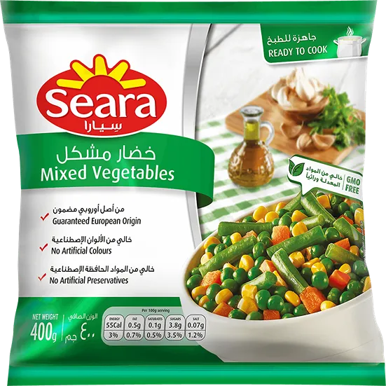 سيارا خضروات مشكلة مجمدة 400G