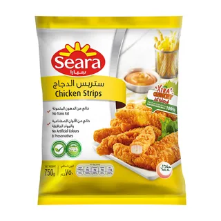 SEARA FROZEN CHICKEN STRIPS REGULAR 750G