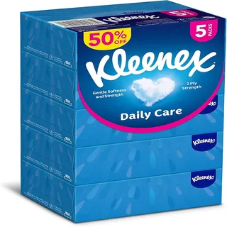 KLEENEX مناديل وجه عناية يومية 2 بلاي 120SX5