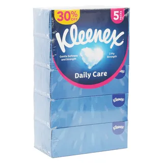KLEENEX مناديل وجه عناية يومية برومو 30% خصم 2 بلاي 120SX5