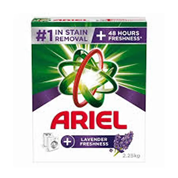 ARIEL DETERGENT POWDER TICK GREEN LAVENDER 2.25KG