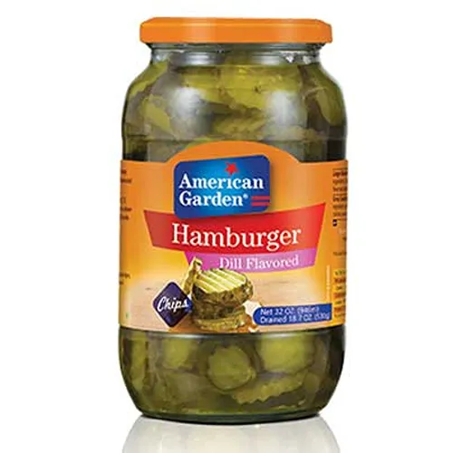AMERICAN GARDEN PICKLE HAMBURGER DILL CHIP 32 OZ