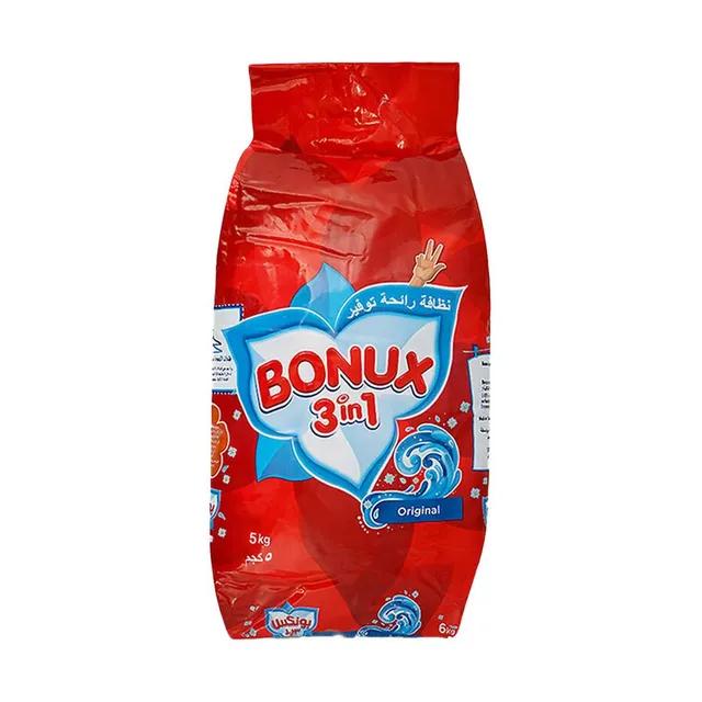 BONUX DETERGENT POWDER 3 IN 1 FRONT LOAD PROMO 5KG