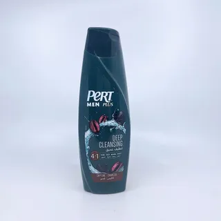 PERT SHAMPOO 4IN1 MEN DEEP CLEANSING CAFFEINE & CHARCOAL 400ML