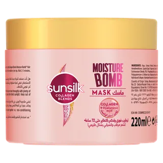 SUNSILK HAIR CREAM MOISTURE BOMB MASK 220ML