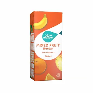 MAZOON JUICE MIXED FRUIT NECTAR NO ADDED SUGAR 200ML