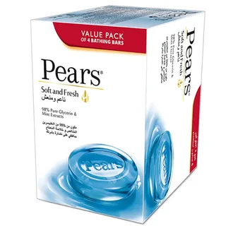 PEARS SOAP SOFT & FRESH PROMO B3G1 125GRX3+1