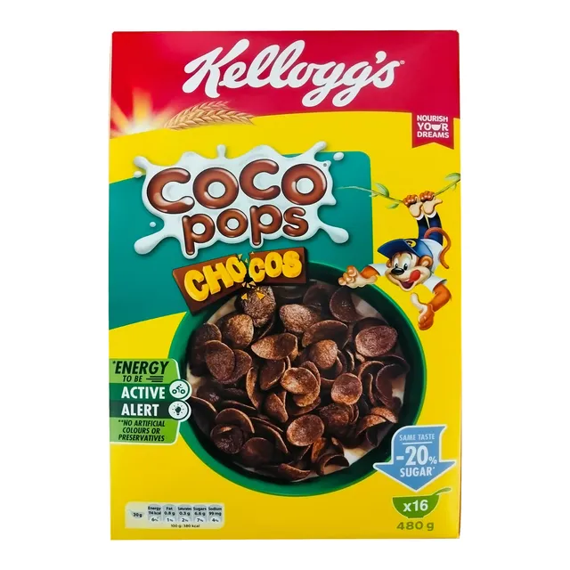 KELLOGGS CEREALS COCO POPS CHOCOS 480G