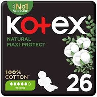 KOTEX فوط صحية طبيعية ماكسي سميكة نهار سبيشل برومو 26S
