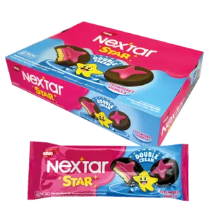 NABATI NEXTAR STAR BISCUIT CREAM CHOCO STRAWBERRY VANILLA 31GX12