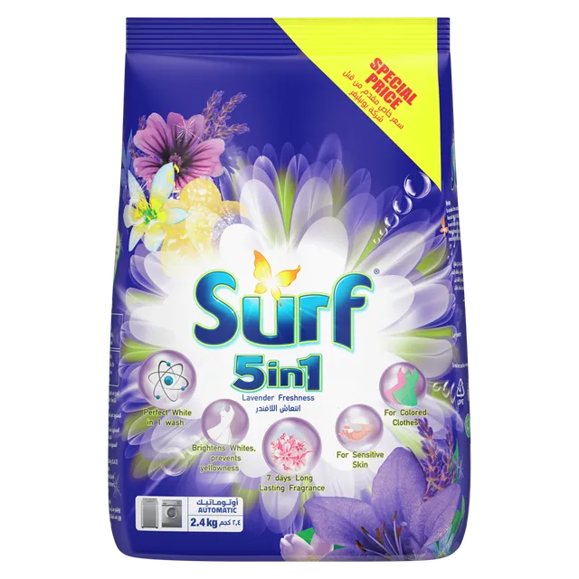 SURF DETERGENT POWDER LAVENDER FL 2.4KG