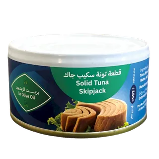 سيمك تونة صلبة سكيب جاك في زيت زيتون 185G