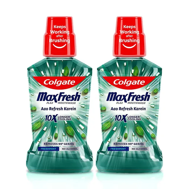 كولجيت غسول فم بلاكس فريش منت أخضر عرض 250MLX2