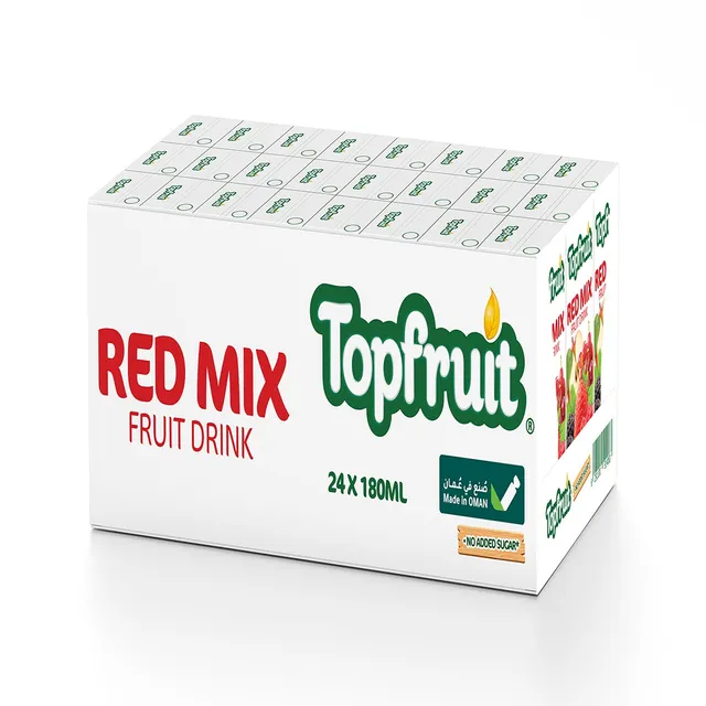 TOP FRUIT JUICE RED MIX FRUIT DRINK NAS 180MLX24