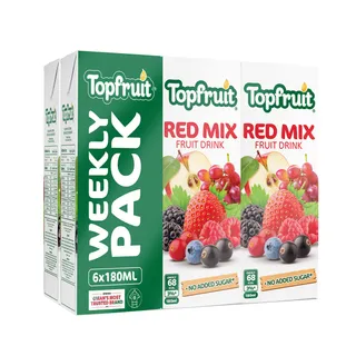 TOP FRUIT JUICE RED MIX FRUIT DRINK NAS 180MLX6