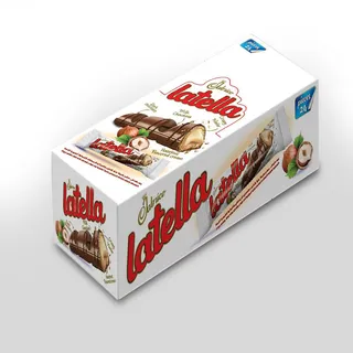 LATELLA HAZELNUT CHOCO WAFER 45GX12
