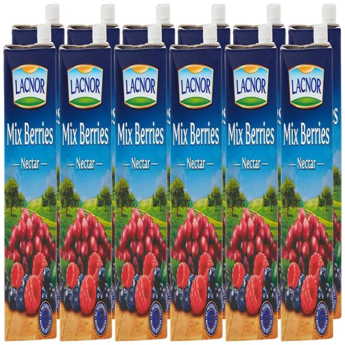 LACNOR JUICE MIXED BERRIES 100% 1LX12