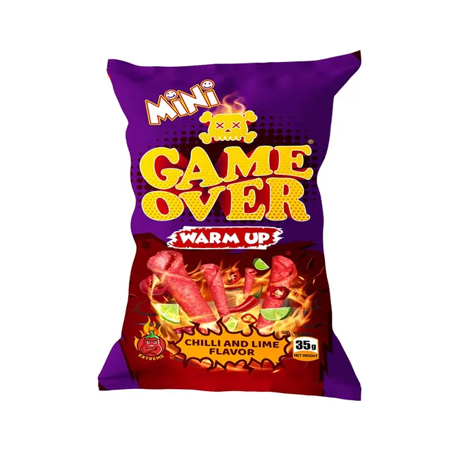 GAME OVER CHIPS WARM UP CHILI & LIME 35G