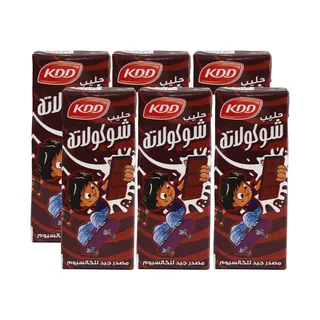 كي دي دي حليب بنكهة شوكولاتة 180MLX6