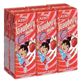 KDD حليب بنكهة فراولة 180MLX6