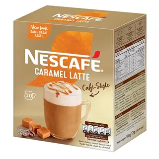 NESCAFE CAFESTYLE CARAMEL LATTE 17GX10