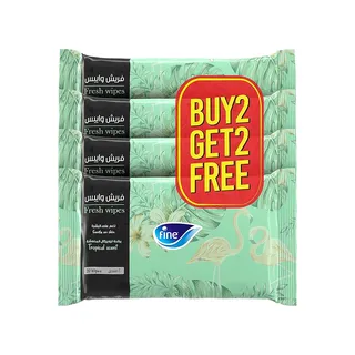FINE FRESH WIPES TROPICAL SCENT PROMO B2G2 20SX2+2