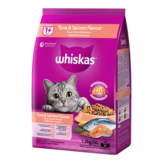WHISKAS CAT FOOD ADULT TUNA & SALMON 1.2KG
