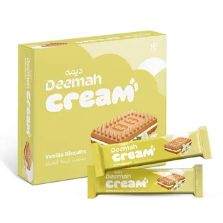 DEEMAH CREAM VANILLA BISCUITS 27GX12