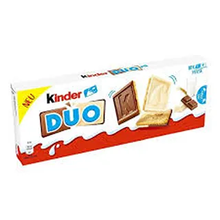 KINDER DUO BISCUIT MILK & WHITE CHOCOLATE 150G