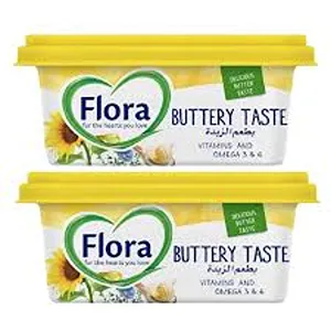 FLORA MARGARINE BUTTERY TASTE SPCL 500GX2