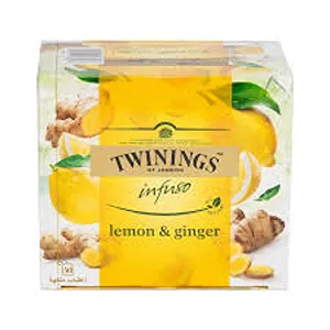 TWININGS INFUSO LEMON GINGER 50`S