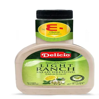 DELICIO LIGHT RANCH DRESSING 267ML